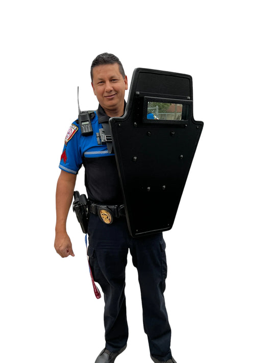 Ballistic Shield V-Shape/Vector Level III with Viewport 20x30