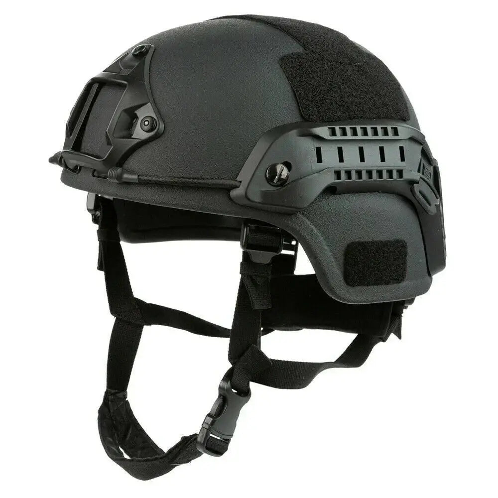MICH(ACH) style BALLISTIC Tactical Helmet (WITH RAILS) NIJ IIIA Level 3A VectorShields