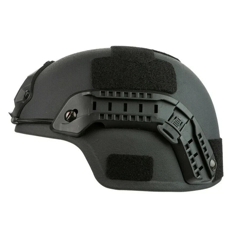 MICH(ACH) style BALLISTIC Tactical Helmet (WITH RAILS) NIJ IIIA Level 3A VectorShields