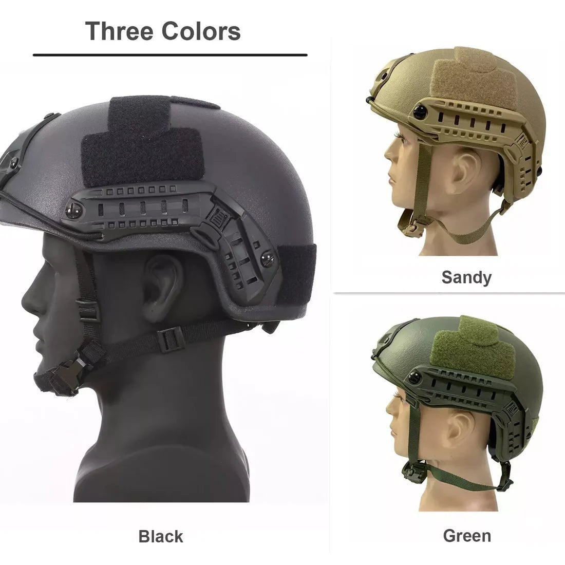 NIJ IIIA Level 3A FAST-Style Bulletproof Helmet - VectorShields