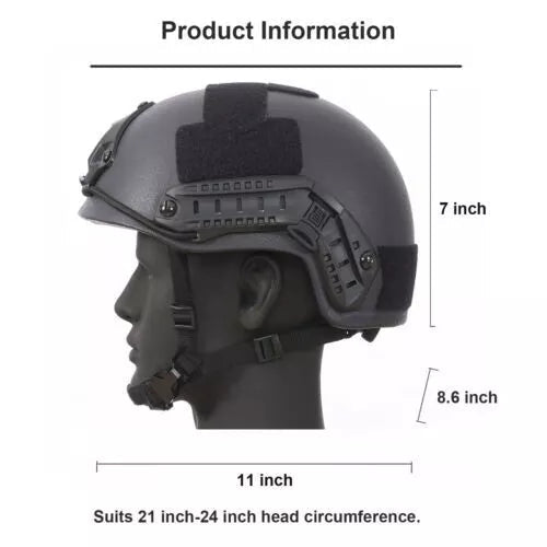 NIJ IIIA Level 3A FAST-Style Bulletproof Helmet - VectorShields