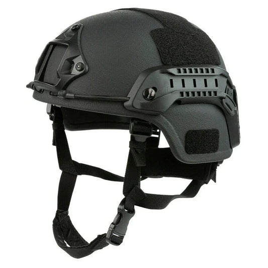 MICH(ACH) style BALLISTIC Tactical Helmet (WITH RAILS) NIJ IIIA Level 3A