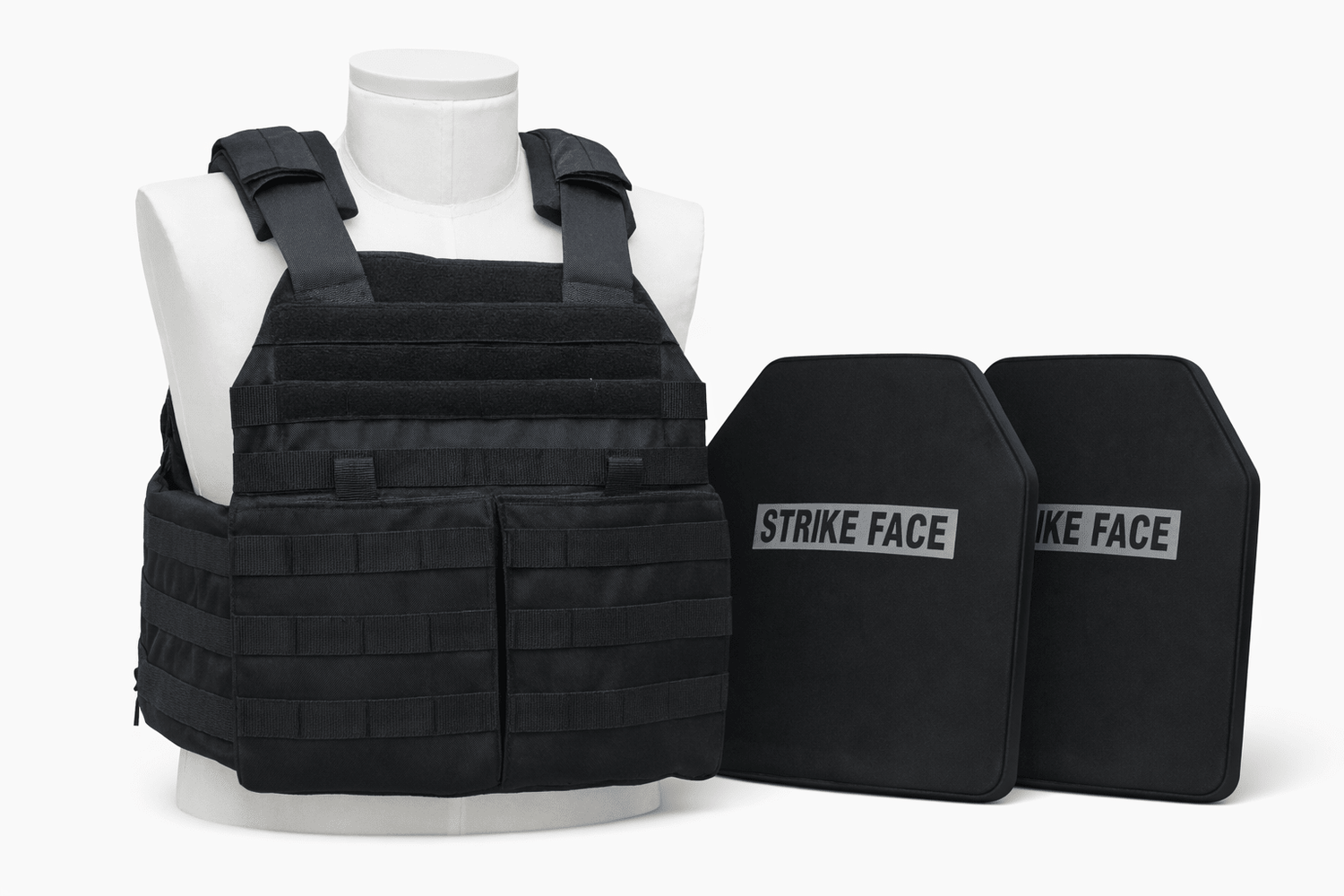 Tactical Plate Carrier Vest with Level III / IV Ballistic Armor Plates Kit - VectorShields