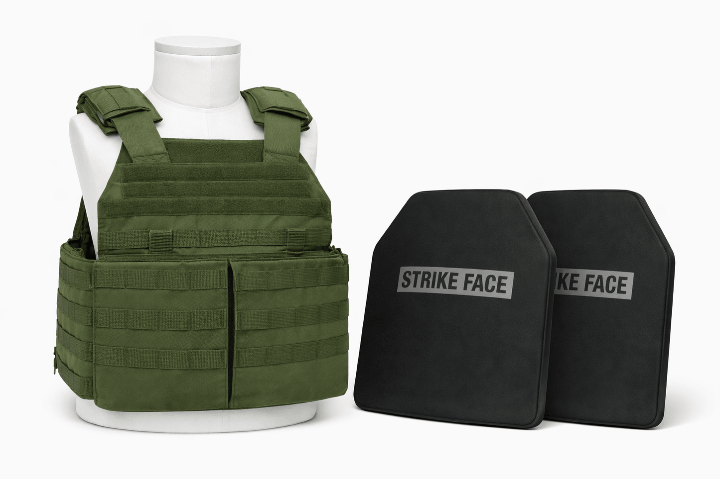 Tactical Plate Carrier Vest with Level III / IV Ballistic Armor Plates Kit - VectorShields